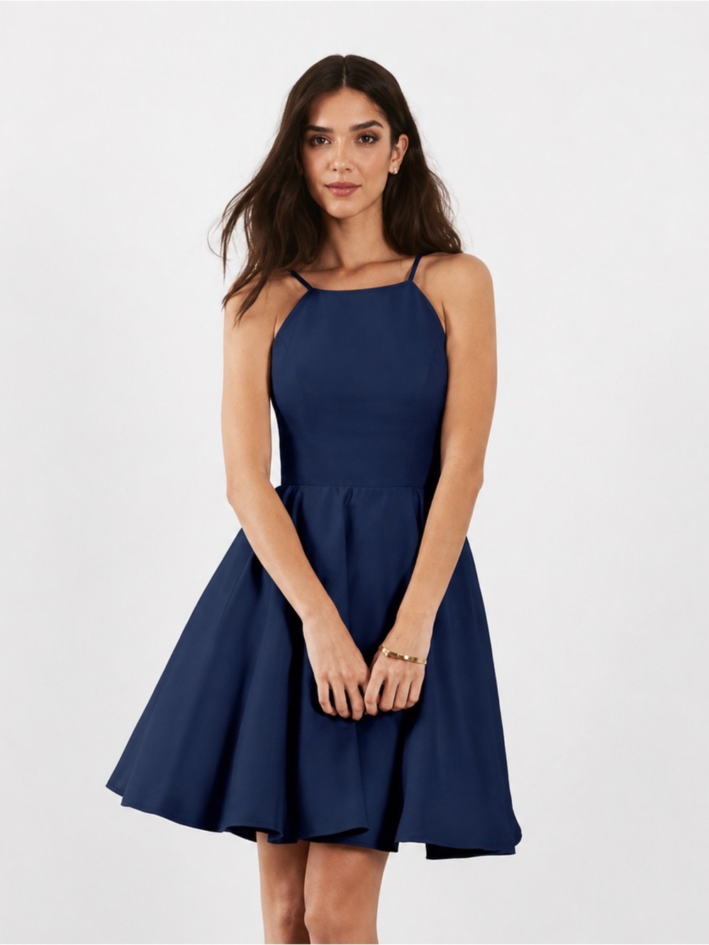 Weddington Way Navy Fit-and-Flare Mini Dress